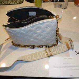 LOUIS VUITTON Coussin Bag Monogram Embossed Lambskin PM